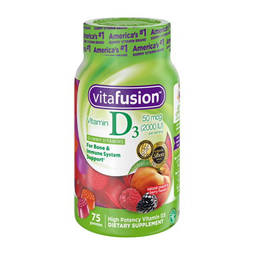 Vitafusion Vitamin D3 2000 Iu Formula Gummy Vitamins For Adults, 75 Ea